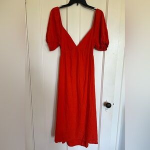 Lush Maxi Orange Dress